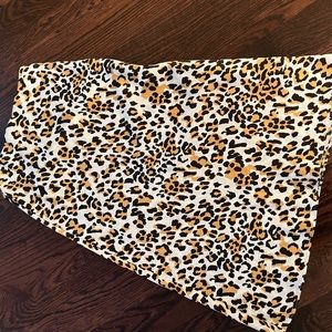 Aritiza Babaton Slip Midi Skirt in Leopard